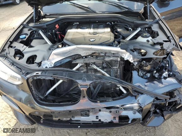 2021 BMW X3 M40i with VIN 5UXTY9C09M9F41346, listed as a Copart auction lot 77469114 with 59,294 mi miles and Salvage Title. Bid and sale history available at carsss.com. Image 13.
