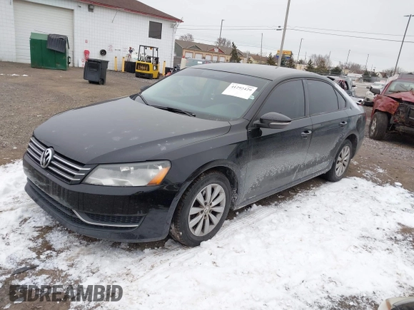 2012 Volkswagen Passat S w/Appearance with VIN 1VWAP7A3XCC015736, listed as a IAAI auction lot 41292429 with 155,874 mi miles. Bid and sale history available at carsss.com. Image 2.