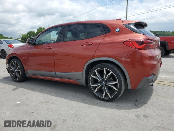 2018 BMW X2 sDrive28i with VIN WBXYJ3C37JEJ75554, listed as a Copart auction lot 58845425 with 90,110 mi miles and Salvage title. Bid and sale history available at DreamBid. Image 2.