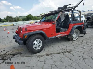1999 Jeep Wrangler SE with VIN 1J4FY29P4XP455170, listed as a Copart auction lot 62458315 with 118,742 mi miles and Clean title. Bid and sale history available at DreamBid. Image 1.