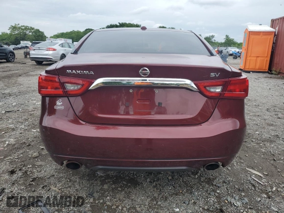 2016 Nissan Maxima SV with VIN 1N4AA6AP8GC432995, listed as a Copart auction lot 58431485 with 128,386 mi miles and Salvage title. Bid and sale history available at DreamBid. Image 6.