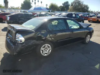 2005 Chevrolet Malibu with VIN 1G1ZS52F75F102540, listed as a Copart auction lot 80417544 with 187,808 mi miles and Salvage Title. Bid and sale history available at carsss.com. Image 3.