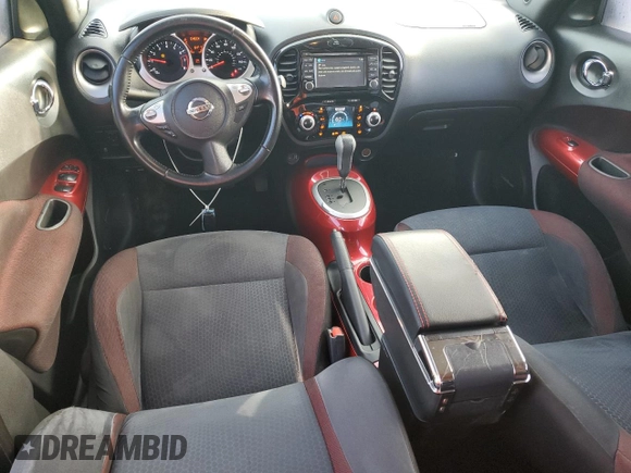 2014 Nissan Juke S with VIN JN8AF5MR5ET453579, listed as a Copart auction lot 52574085 with Not Provided miles and Salvage Title. Bid and sale history available at DreamBid. Image 8.