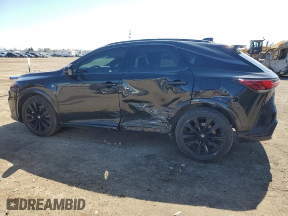 2023 Lexus RX 500h F Sport Performance with VIN 2T2BCMEA8PC009131, listed as a Copart auction lot 50300645 with 38,944 mi miles and Salvage title. Bid and sale history available at DreamBid. Image 2.