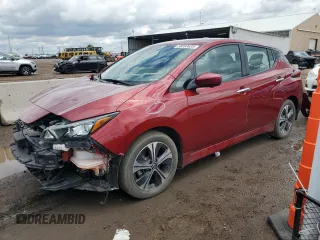 2021 Nissan LEAF SV Plus z VIN 1N4BZ1CV6MC552656, wystawiony jako Copart lot #58593635 z przebiegiem 28 771 mil mil oraz Szkoda całkowita • Salvage title. Historia ofert i sprzedaży dostępna na DreamBid. Obrazek 1.