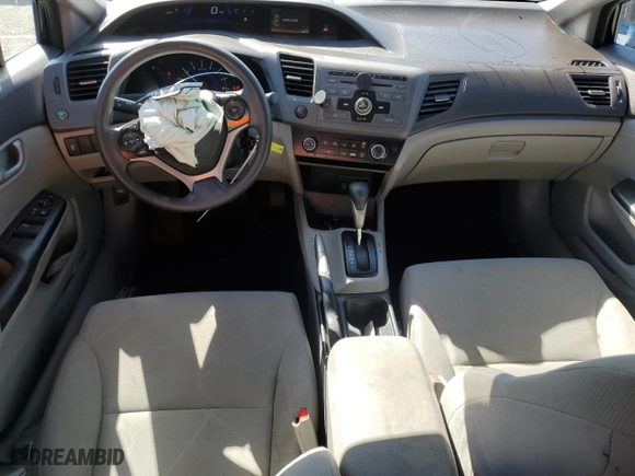 2012 Honda Civic Sdn LX with VIN 19XFB2F55CE392780, listed as a Copart auction lot 46284845 with 106,220 mi miles and Salvage Title. Bid and sale history available at carsss.com. Image 8.