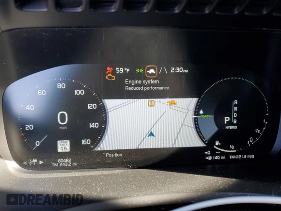 2019 Volvo XC90 R-Design with VIN YV4BR0CM6K1469018, listed as a Copart auction lot 42264695 with 60,482 mi miles and Salvage Title. Bid and sale history available at carsss.com. Image 9.