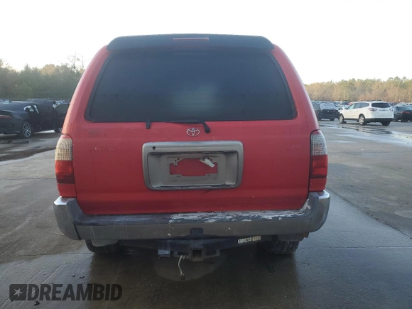 2000 Toyota 4Runner SR5 with VIN JT3GN86RXY0174498, listed as a Copart auction lot 43380235 with 307,230 mi miles and Salvage Title. Bid and sale history available at DreamBid. Image 6.