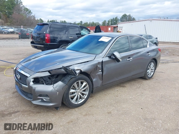 2014 Infiniti Q50 Sport with VIN JN1BV7AP5EM676199, listed as a IAAI auction lot 41721851 with 133,082 mi miles and . Bid and sale history available at DreamBid. Image 17.
