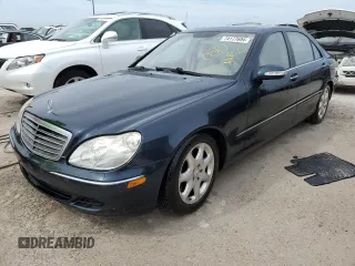 2004 Mercedes-Benz S-Class 4.3L with VIN WDBNG83J64A423281, listed as a Copart auction lot 74177694 with 0 mi miles and Non Repairable. Bid and sale history available at carsss.com. Image 1.