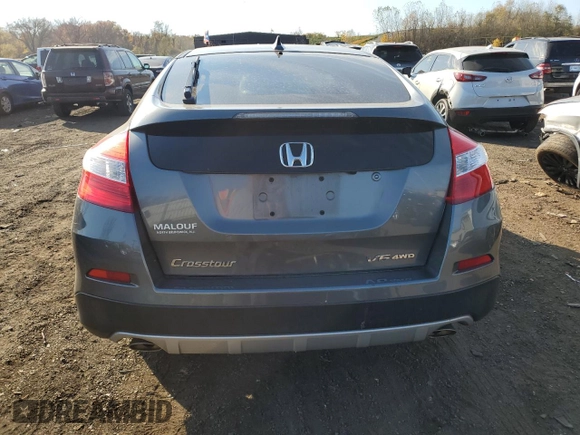 2013 Honda Crosstour EX-L with VIN 5J6TF2H58DL004464, listed as a Copart auction lot 77202994 with 142,494 mi miles and Salvage Title. Bid and sale history available at carsss.com. Image 6.