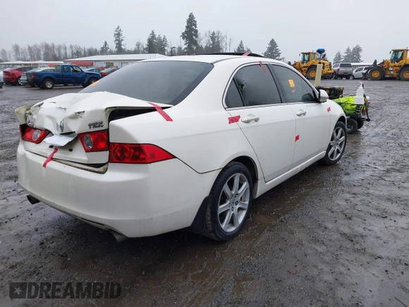 2004 Acura TSX w/Navigation with VIN JH4CL96924C009543, listed as a IAAI auction lot 41857212 with 1 mi miles. Bid and sale history available at carsss.com. Image 4.