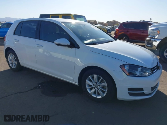 2016 Volkswagen Golf TSI S z VIN 3VW217AU2GM035353, wystawiony jako IAAI lot #41646137 z przebiegiem 93 367 mil mil oraz . Historia ofert i sprzedaży dostępna na DreamBid. Obrazek 1.