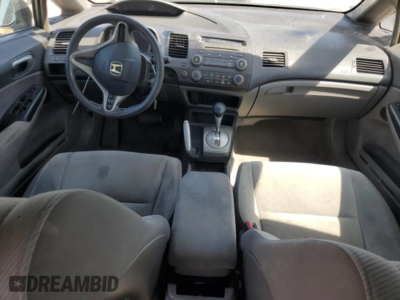 2011 Honda Civic LX with VIN 19XFA1F50BE027774, listed as a Copart auction lot 54888065 with 312,530 mi miles and Salvage Title. Bid and sale history available at DreamBid. Image 8.