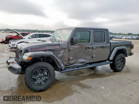 2020 Jeep Gladiator Mojave z VIN 1C6JJTEG8LL207481, wystawiony jako Copart lot #58009665 z przebiegiem 57 479 mil mil oraz Szkoda całkowita • Salvage title. Historia ofert i sprzedaży dostępna na DreamBid. Obrazek 1.