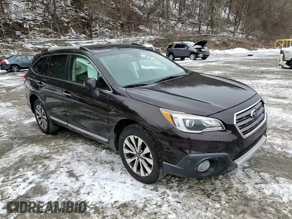 2017 Subaru Outback Touring with VIN 4S4BSETC0H3209198, listed as a Copart auction lot 44731005 with 56,860 mi miles and Salvage title. Bid and sale history available at DreamBid. Image 14.