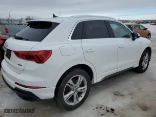 2020 Audi Q3 S line Premium Plus with VIN WA1EECF34L1061550, listed as a Copart auction lot 46917255 with 72,600 mi miles and Clean Title. Bid and sale history available at carsss.com. Image 3.
