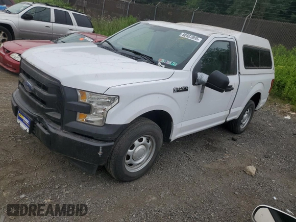 2017 Ford F-150 XL z VIN 1FTMF1C89HKE44162, wystawiony jako Copart lot #60823905 z przebiegiem 28 180 mil mil oraz Szkoda całkowita • Salvage title. Historia ofert i sprzedaży dostępna na DreamBid. Obrazek 1.