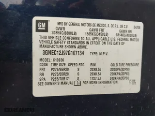 2007 Chevrolet Avalanche LTZ with VIN 3GNEC12J97G107134, listed as a IAAI auction lot 41891504 with 1 mi miles. Bid and sale history available at carsss.com. Image 9.