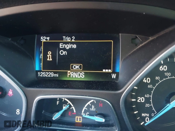 2016 Ford Focus SE with VIN 1FADP3F27GL374188, listed as a IAAI auction lot 41738121 with 125,229 mi miles. Bid and sale history available at carsss.com. Image 7.
