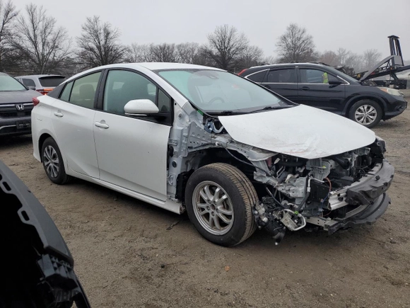 2021 Toyota Prius Prime LE with VIN JTDKAMFP4M3191864, listed as a Copart auction lot 84089214 with NaN miles and Salvage Title. Bid and sale history available at carsss.com. Image 4.