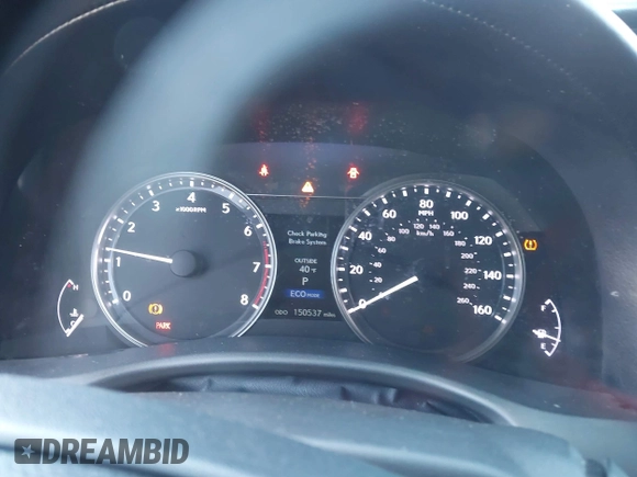 2013 Lexus GS 350 with VIN JTHBE1BL2D5003822, listed as a IAAI auction lot 41801692 with 150,537 mi miles. Bid and sale history available at carsss.com. Image 7.