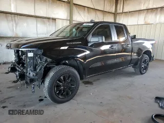 2021 Chevrolet Silverado 1500 Custom with VIN 1GCRWBEK1MZ361959, listed as a Copart auction lot 78978314 with 42,970 mi miles and Salvage Title. Bid and sale history available at DreamBid. Image 1.