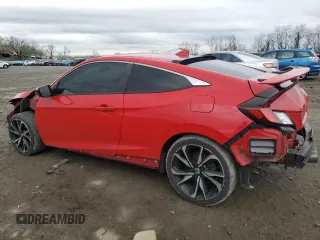 2018 Honda Civic Si z VIN 2HGFC3A56JH752801, wystawiony jako Copart lot #50408255 z przebiegiem 129 575 mil mil oraz Szkoda całkowita • Salvage title. Historia ofert i sprzedaży dostępna na DreamBid. Obrazek 2.