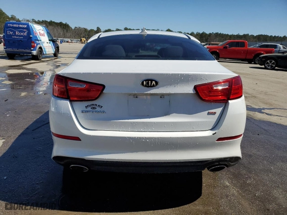 2015 Kia Optima LX with VIN 5XXGM4A77FG507006, listed as a Copart auction lot 48728275 with 84,807 mi miles and Salvage Title. Bid and sale history available at carsss.com. Image 6.