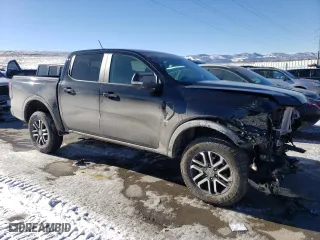 2024 Ford Ranger LARIAT with VIN 1FTER4KH6RLE24736, listed as a Copart auction lot 42259345 with 3,690 mi miles and Salvage Title. Bid and sale history available at carsss.com. Image 4.