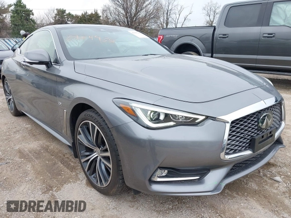 2017 Infiniti Q60 2.0t with VIN JN1CV7EL1HM321126, listed as a IAAI auction lot 41967092 with 72,158 mi miles and . Bid and sale history available at DreamBid. Image 1.