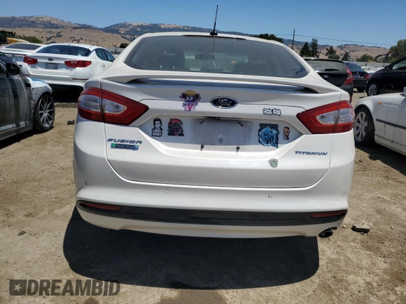 2014 Ford Fusion Titanium with VIN 3FA6P0SU8ER136802, listed as a Copart auction lot 62599815 with 144,799 mi miles and Salvage title. Bid and sale history available at DreamBid. Image 6.