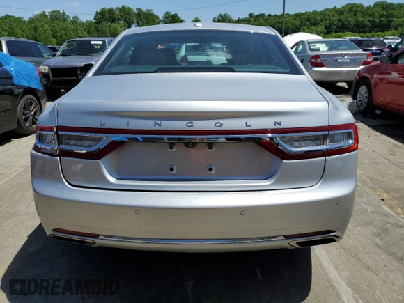 2017 Lincoln Continental Select with VIN 1LN6L9SK4H5607467, listed as a Copart auction lot 58200624 with 27,887 mi miles and Salvage Title. Bid and sale history available at carsss.com. Image 6.