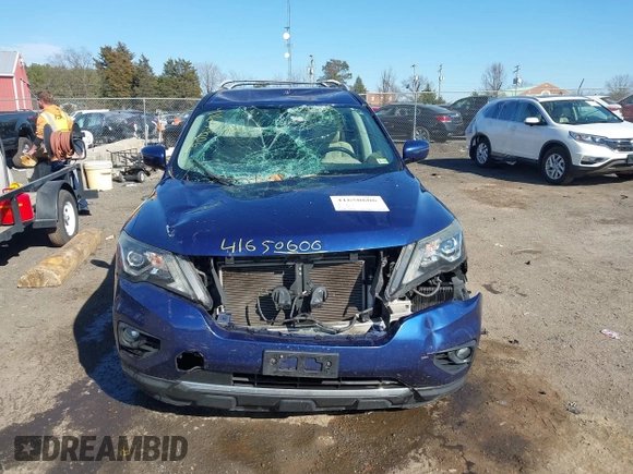 2017 Nissan Pathfinder SV with VIN 5N1DR2MM4HC631842, listed as a IAAI auction lot 41650606 with 148,956 mi miles. Bid and sale history available at carsss.com. Image 13.