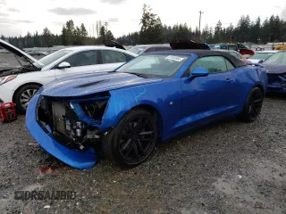 2017 Chevrolet Camaro 2SS with VIN 1G1FH3D76H0130722, listed as a Copart auction lot 87033954 with 35,600 mi miles and Salvage Title. Bid and sale history available at carsss.com. Image 1.
