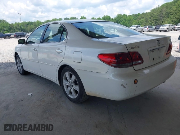 2005 Lexus ES 350 with VIN JTHBA30G955137144, listed as a IAAI auction lot 42170631 with 268,835 mi miles and . Bid and sale history available at DreamBid. Image 3.