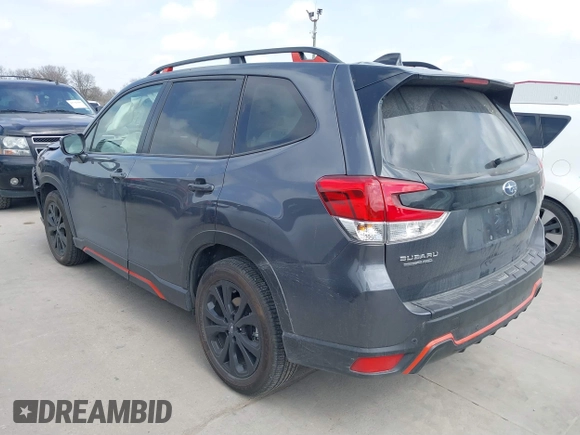 2024 Subaru Forester Sport with VIN JF2SKAGC2RH493091, listed as a IAAI auction lot 41750439 with 10,522 mi miles. Bid and sale history available at carsss.com. Image 3.