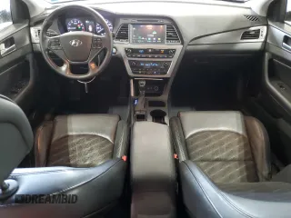 2015 Hyundai Sonata Sport with VIN 5NPE34AF1FH116102, listed as a Copart auction lot 58657855 with 111,726 mi miles and Salvage title. Bid and sale history available at DreamBid. Image 8.