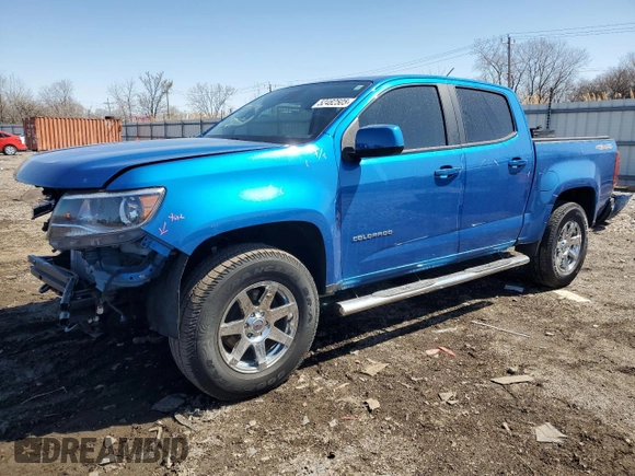 2021 Chevrolet Colorado 4WD LT z VIN 1GCGTCEN2M1226861, wystawiony jako Copart lot #52482505 z przebiegiem 65 861 mil mil oraz Szkoda całkowita • Salvage title. Historia ofert i sprzedaży dostępna na DreamBid. Obrazek 1.