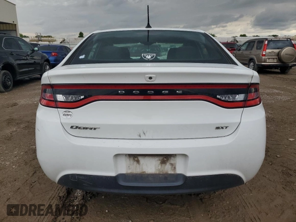 2015 Dodge Dart SXT with VIN 1C3CDFBB2FD306593, listed as a Copart auction lot 58909445 with 131,018 mi miles and Salvage title. Bid and sale history available at DreamBid. Image 6.