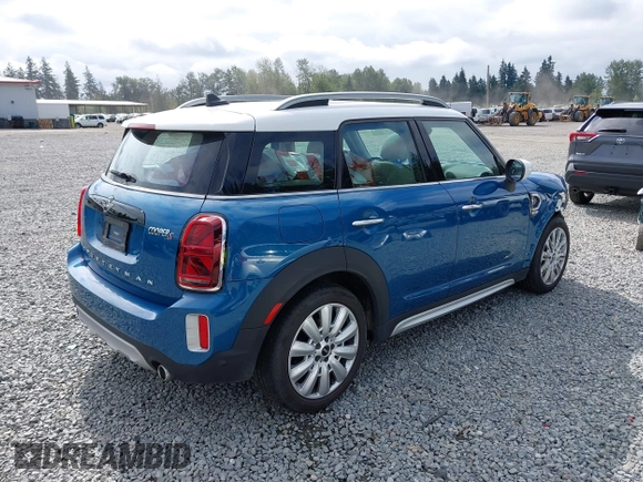 2022 MINI Countryman Cooper S with VIN WMZ83BR0XN3N96765, listed as a IAAI auction lot 42571133 with 22,821 mi miles and . Bid and sale history available at DreamBid. Image 4.