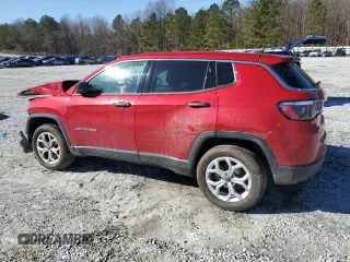 2025 Jeep Compass Sport with VIN 3C4NJDAN9ST520806, listed as a Copart auction lot 43382175 with Not provided miles and Salvage title. Bid and sale history available at DreamBid. Image 2.