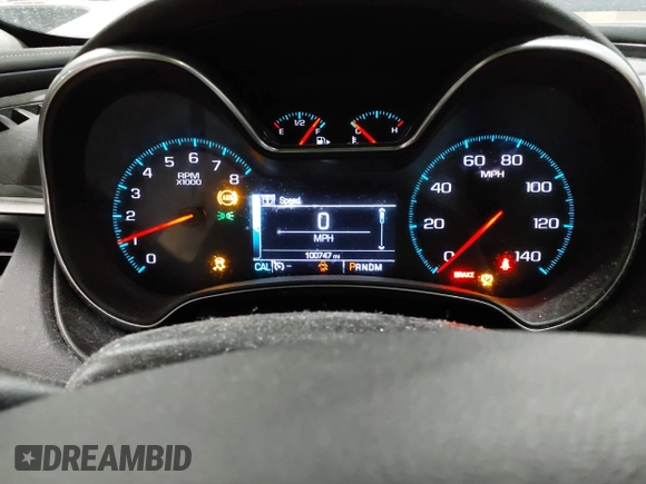2018 Chevrolet Impala LT with VIN 1G1105S39JU135781, listed as a IAAI auction lot 41813394 with 100,747 mi miles and . Bid and sale history available at DreamBid. Image 7.
