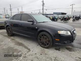 2008 Audi A4 2.0T с VIN WAUDF78E68A078830, выставлен на аукционе Copart как лот 50652695 с пробегом 110 898 миль миль и Списание • Salvage title. История ставок и продаж доступна на DreamBid. Изображение 4.