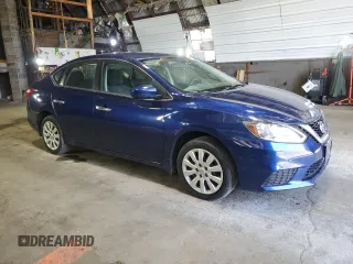 2017 Nissan Sentra S with VIN 3N1AB7APXHY208135, listed as a Copart auction lot 53930135 with 107,589 mi miles and Salvage Title. Bid and sale history available at carsss.com. Image 4.