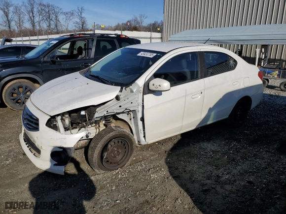 2017 Mitsubishi Mirage G4 ES with VIN ML32F3FJ9HHF20242, listed as a Copart auction lot 43430785 with 126,904 mi miles and Salvage Title. Bid and sale history available at carsss.com. Image 1.