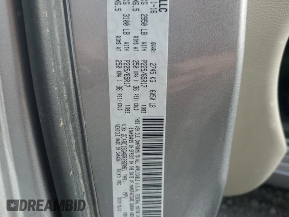 2016 Chrysler Town & Country Touring with VIN 2C4RC1BG4GR282061, listed as a Copart auction lot 68726324 with 139,247 mi miles and Clean Title. Bid and sale history available at DreamBid. Image 13.