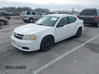 2012 Dodge Avenger SE with VIN 1C3CDZAB0CN110886, listed as a IAAI auction lot 41169873 with Not Provided miles and . Bid and sale history available at DreamBid. Image 2.