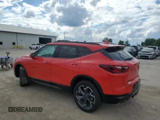 2020 Chevrolet Blazer RS z VIN 3GNKBKRS8LS573512, wystawiony jako Copart lot #58736815 z przebiegiem Nie podano mil oraz Szkoda całkowita • Salvage title. Historia ofert i sprzedaży dostępna na DreamBid. Obrazek 2.
