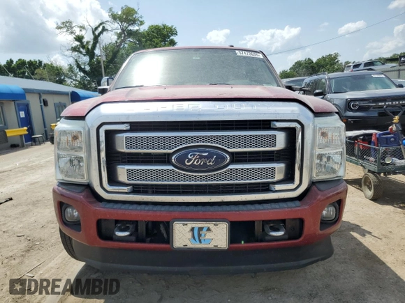 2014 Ford F-250 XL with VIN 1FT7W2BT8EEB51260, listed as a Copart auction lot 57473635 with 307,390 mi miles and Salvage title. Bid and sale history available at DreamBid. Image 5.